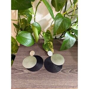 Modern Double-Circle Statement Earrings